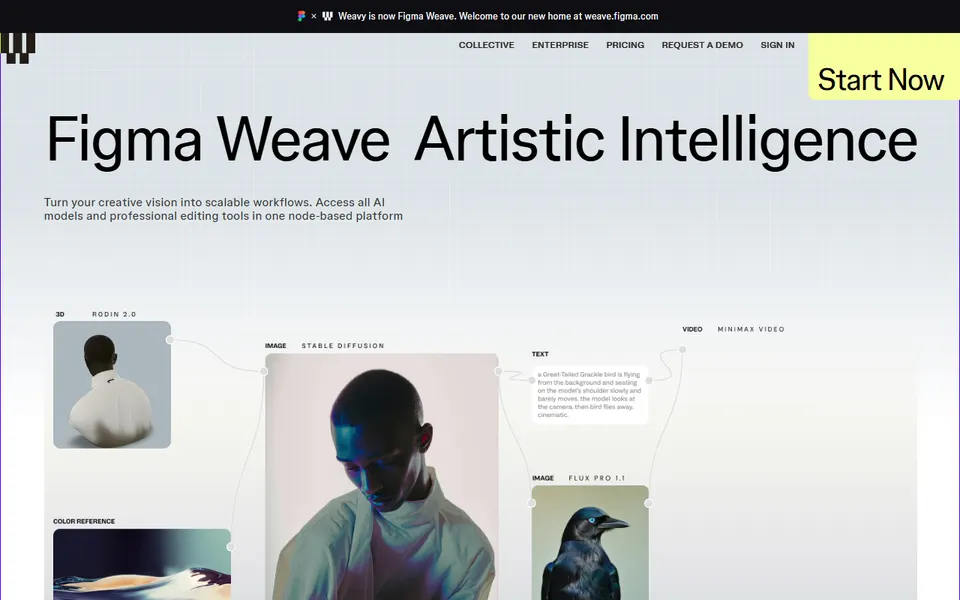 Figma Weave - zrzut strony